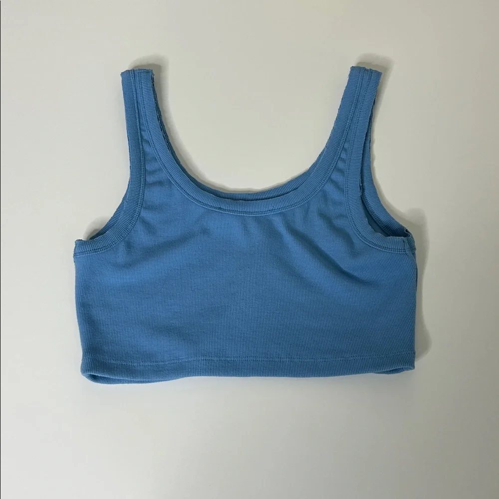 Signature8 Sky Blue Ribbed Top - Picture 3 of 3